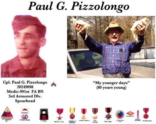 Paul G. Pizzolongo WWII veteran